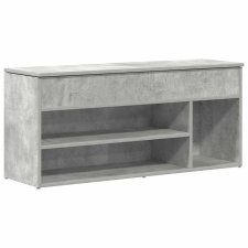 vidaXL betonszürke szerelt fa cipőpolc 102x30,5x45 cm (859139) bútor