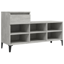 vidaXL betonszürke szerelt fa cipőszekrény 102x36x60 cm (821216) bútor