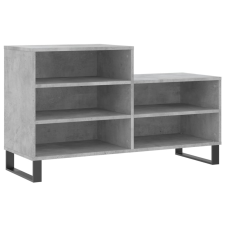 vidaXL betonszürke szerelt fa cipőszekrény 102x36x60 cm (831400) bútor