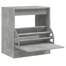 vidaXL betonszürke szerelt fa cipőszekrény 60 x 42 x 69 cm (839983) bútor