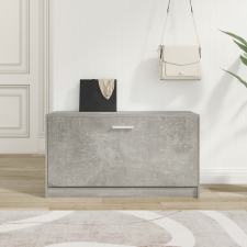 vidaXL betonszürke szerelt fa cipőtároló pad 80x24x45 cm bútor