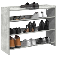 vidaXL betonszürke szerelt fa cipőtartó 80x25x62 cm bútor