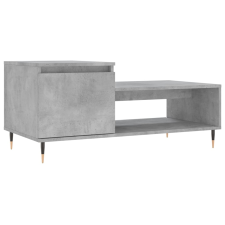 vidaXL betonszürke szerelt fa dohányzóasztal 100 x 50 x 45 cm (830824) bútor