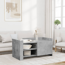 vidaXL betonszürke szerelt fa dohányzóasztal 100 x 50 x 50 cm bútor