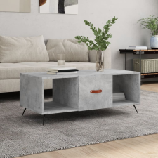 vidaXL betonszürke szerelt fa dohányzóasztal 102 x 50 x 40 cm bútor