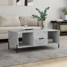 vidaXL betonszürke szerelt fa dohányzóasztal 102 x 50 x 40 cm bútor