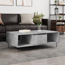 vidaXL betonszürke szerelt fa dohányzóasztal 104 x 60 x 35 cm bútor