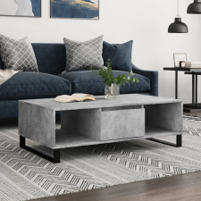 vidaXL betonszürke szerelt fa dohányzóasztal 104 x 60 x 35 cm bútor