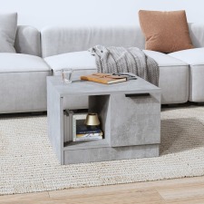 vidaXL betonszürke szerelt fa dohányzóasztal 50 x 50 x 36 cm bútor
