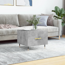 vidaXL betonszürke szerelt fa dohányzóasztal 50 x 50 x 40 cm bútor