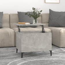 vidaXL betonszürke szerelt fa dohányzóasztal 60 x 44,5 x 45 cm bútor