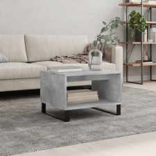 vidaXL betonszürke szerelt fa dohányzóasztal 60 x 50 x 40 cm bútor