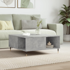 vidaXL betonszürke szerelt fa dohányzóasztal 80x80x36,5 cm bútor