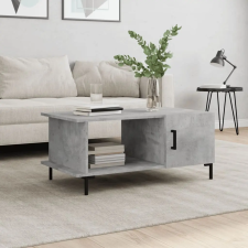 vidaXL Betonszürke szerelt fa dohányzóasztal 90 x 50 x 40 cm bútor