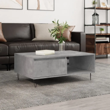 vidaXL Betonszürke szerelt fa dohányzóasztal 90 x 60 x 35 cm bútor