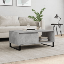 vidaXL betonszürke szerelt fa dohányzóasztal 90x50x36,5 cm bútor