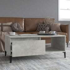 vidaXL betonszürke szerelt fa dohányzóasztal 90x50x36,5 cm bútor