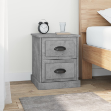 vidaXL betonszürke szerelt fa éjjeliszekrény 39 x 39 x 47,5 cm bútor