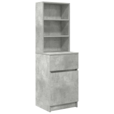 vidaXL betonszürke szerelt fa éjjeliszekrény 39x35x125 cm (861313) bútor