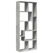 vidaXL betonszürke szerelt fa elválasztó könyvespolc 67x25x161,5 cm (858078) bútor