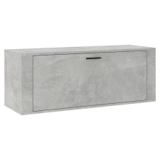 vidaXL betonszürke szerelt fa fali cipőszekrény 100x35x38 cm (821024) bútor