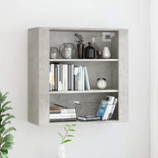 vidaXL Betonszürke szerelt fa faliszekrény 80 x 313 x 80 cm bútor