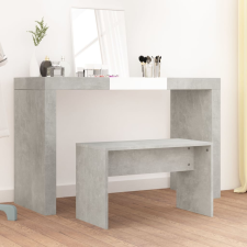 vidaXL betonszürke szerelt fa fésülködőszék 70 x 35 x 45 cm bútor
