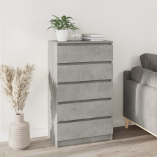 vidaXL betonszürke szerelt fa fiókos szekrény 60 x 36 x 103 cm bútor