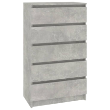 vidaXL betonszürke szerelt fa fiókos szekrény 60 x 36 x 103 cm (823020) bútor