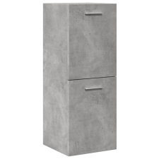 vidaXL betonszürke szerelt fa függő fürdőszobaszekrény 30 x 30 x 80 cm fürdőszoba bútor