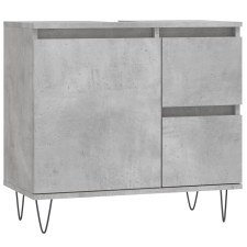 vidaXL betonszürke szerelt fa fürdőszobaszekrény 65 x 33 x 60 cm (831608) fürdőszoba bútor