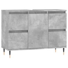 vidaXL betonszürke szerelt fa fürdőszobaszekrény 80 x 33 x 60 cm (831648) fürdőszoba bútor