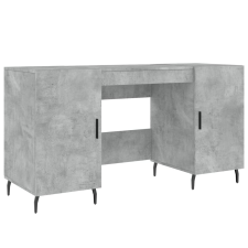 vidaXL betonszürke szerelt fa íróasztal 140 x 50 x 75 cm (829568) bútor