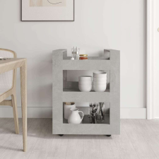 vidaXL Betonszürke szerelt fa konyhai-kocsi 60 x 45 x 80 cm bútor