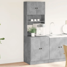 vidaXL betonszürke szerelt fa konyhaszekrény 60 x 50 x 180 cm bútor
