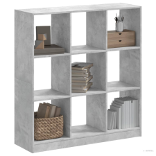 vidaXL Betonszürke szerelt fa könyvespolc 102 x 32 x 108 cm bútor