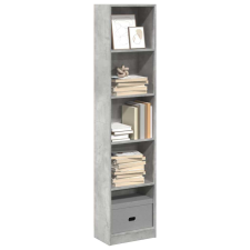 vidaXL betonszürke szerelt fa könyvespolc 40 x 24 x 176 cm bútor