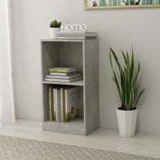 vidaXL betonszürke szerelt fa könyvespolc 40x24x75 cm bútor