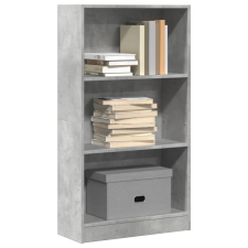 vidaXL betonszürke szerelt fa könyvespolc 60 x 24 x 109 cm bútor