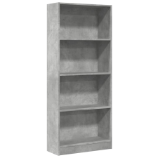 vidaXL betonszürke szerelt fa könyvespolc 60 x 24 x 143 cm (857815) bútor