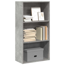 vidaXL betonszürke szerelt fa könyvespolc 60 x 30 x 114 cm bútor