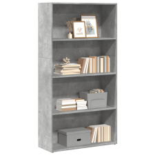 vidaXL betonszürke szerelt fa könyvespolc 80 x 30 x 152 cm bútor