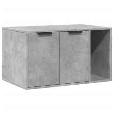 vidaXL betonszürke szerelt fa macskaalomdoboz 80 x 50 x 45 cm (857736) macskatoalett