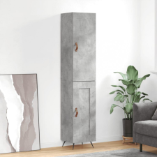 vidaXL betonszürke szerelt fa magasszekrény 34,5x34x180 cm bútor