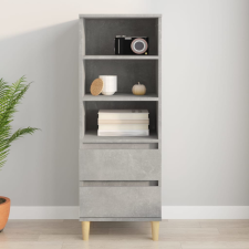 vidaXL betonszürke szerelt fa magasszekrény 40 x 36 x 110 cm bútor