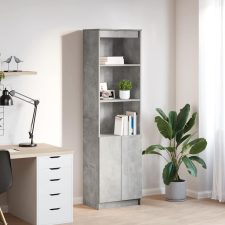 vidaXL betonszürke szerelt fa magasszekrény 50x35x180 cm bútor