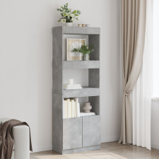 vidaXL betonszürke szerelt fa magasszekrény 63 x 33 x 180 cm bútor