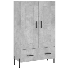 vidaXL betonszürke szerelt fa magasszekrény 69,5 x 31 x 115 cm (830336) bútor