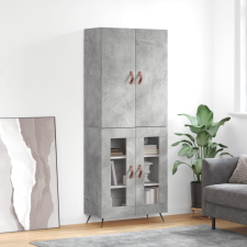 vidaXL betonszürke szerelt fa magasszekrény 69,5 x 34 x 180 cm bútor