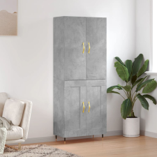 vidaXL betonszürke szerelt fa magasszekrény 69,5 x 34 x 180 cm bútor